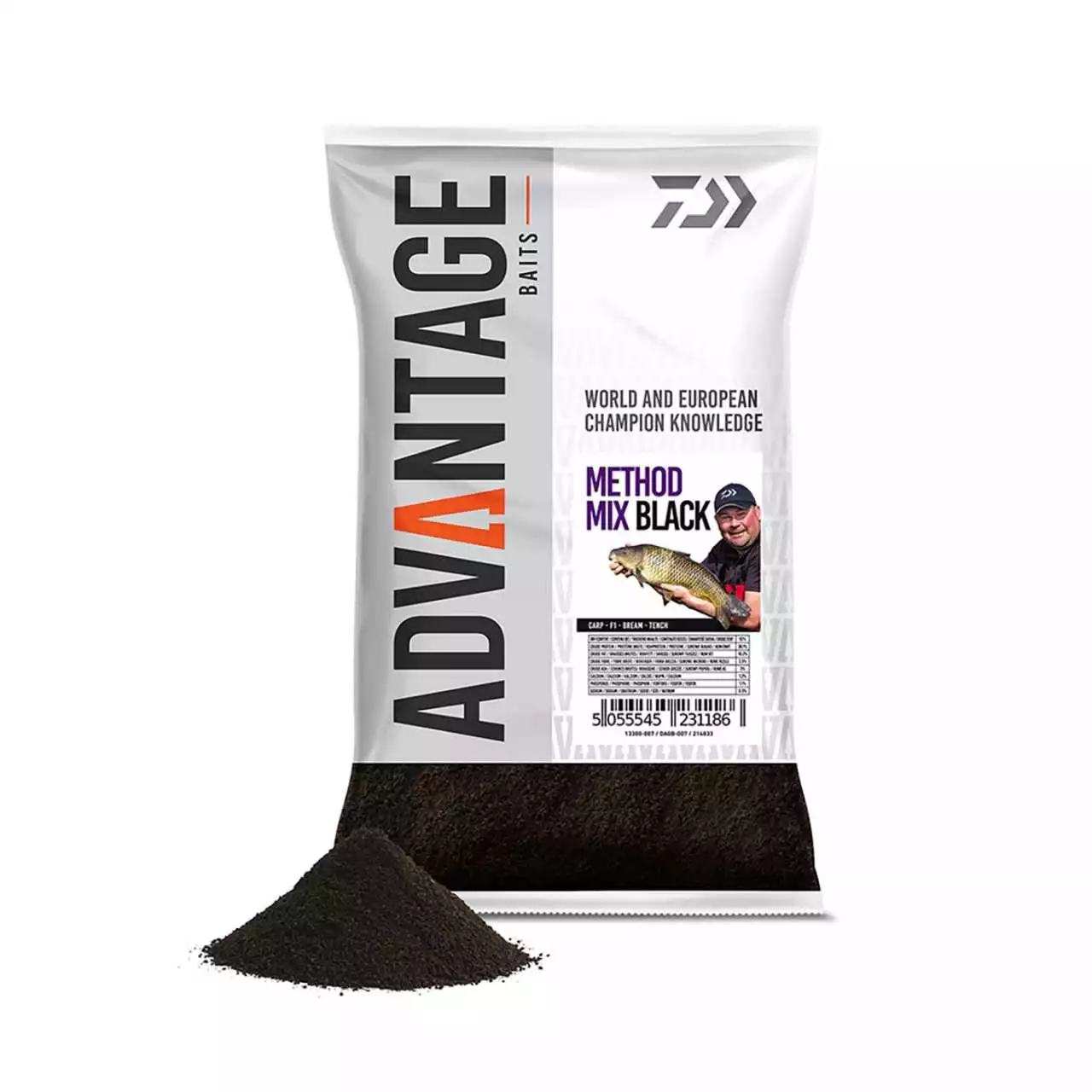 Daiwa Advantage Baits - Groundbait Method Mix Black 1 Daiwa Advantage Baits - Groundbait Method Mix Black