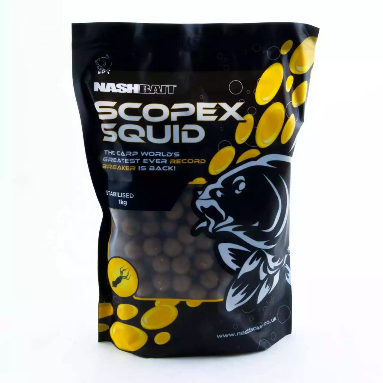 Nash Bait Scopex Squid Boilies 24mm 1kg 1 Nash Bait Scopex Squid Boilies 24mm 1kg