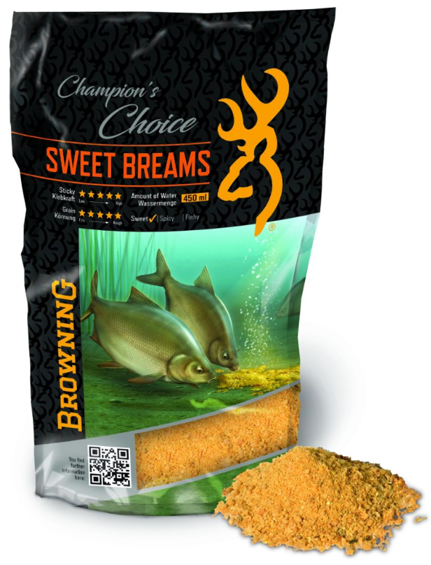 Browning Grundfutter Sweet Breams 1 Kg 1 Browning Grundfutter Sweet Breams 1 Kg