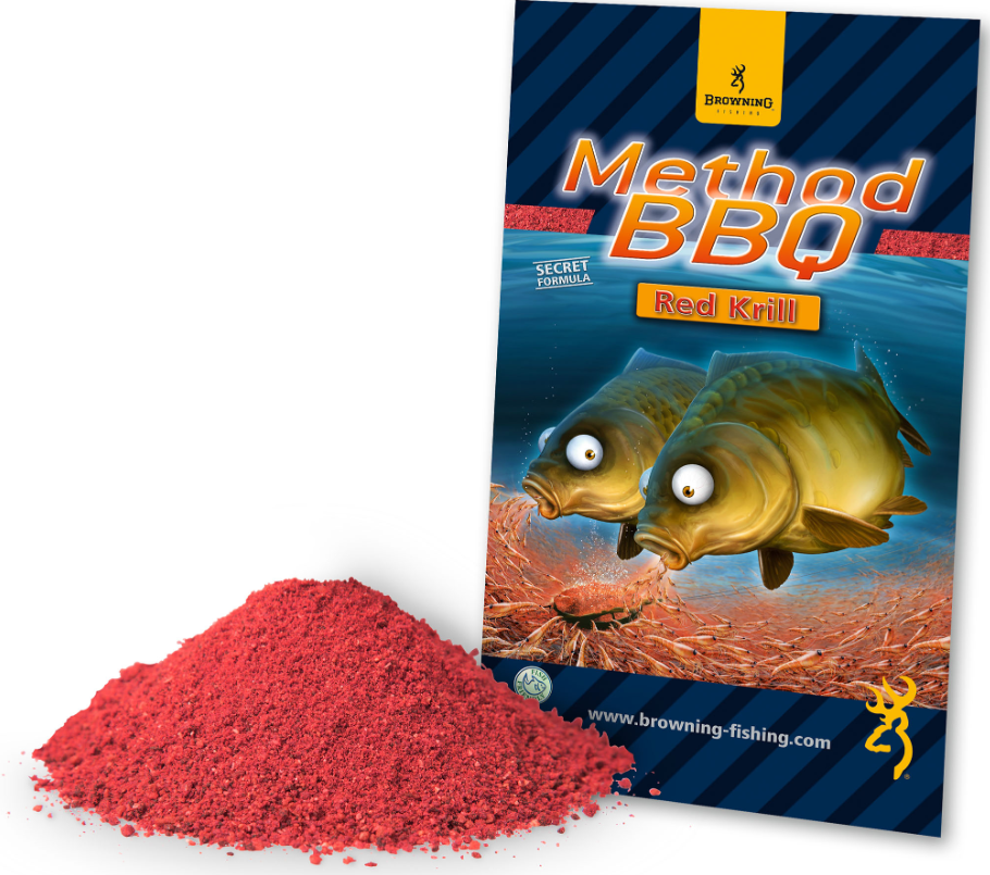 Browning Grundfutter Method BBQ Red Krill 1 Kg 1 Browning Grundfutter Method BBQ Red Krill 1 Kg